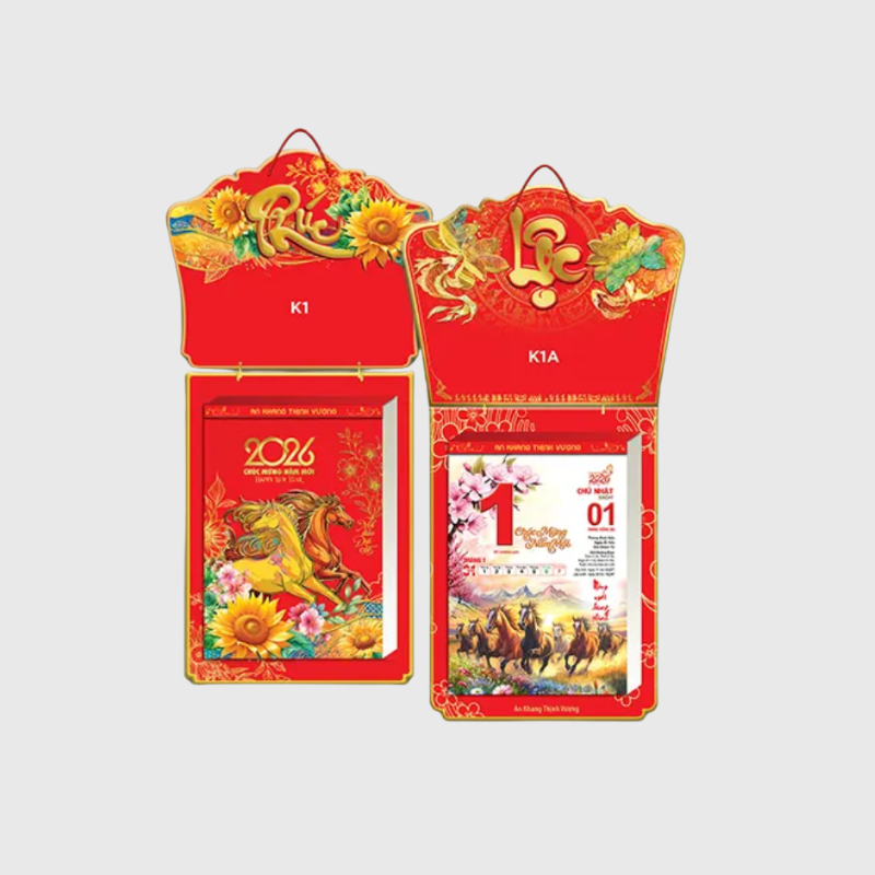 Lịch Tết Bloc Mã đáo đại cát